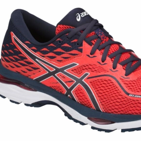 NEW IN BOX ASICS GEL CUMULUS 19 Womens 7.5 or  Mens 6 US 39 EUR Orange Navy - Picture 5 of 8